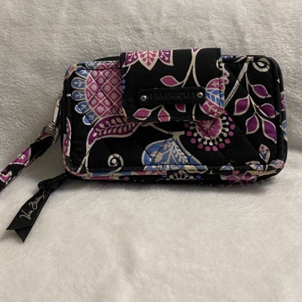 Vera Bradley Alpine Floral Smartphone Wristlet/ Wallet - Very Good